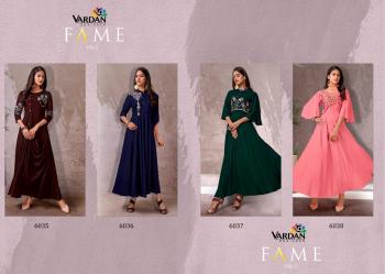 Vardan Designer fame vol 2 Party wear kurtis wholesaler