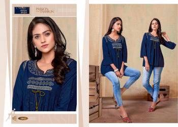 Vardan Designer Nora vol 1 Rayon Western tops wholesaler