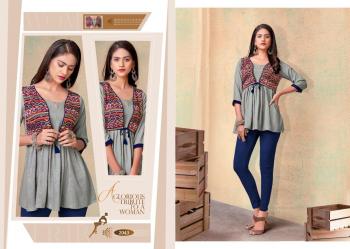 Vardan Designer Nora vol 1 Rayon Western tops wholesaler