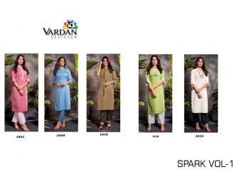 Vardan Designer Spark vol 1 Kurtis with Pant catalog