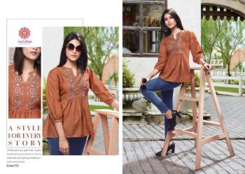 Vastrikaa Grace Cotton Western tops wholesale Price