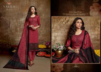 Vastu tex Malhar Satin Cotton Salwar kameez Wholesale Price