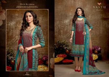 Vastu tex Malhar Satin Cotton Salwar kameez Wholesale Price