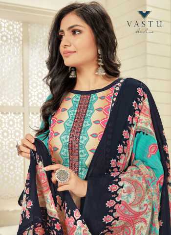 Vastu Tex Samrina lawn Cotton Dress wholesaler