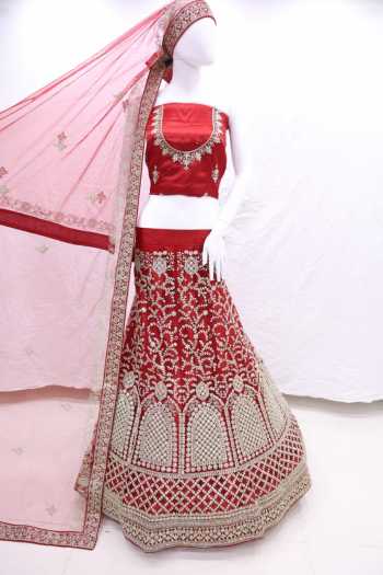 Velvet Dulhan Wedding Lehenga Choli wholesale price