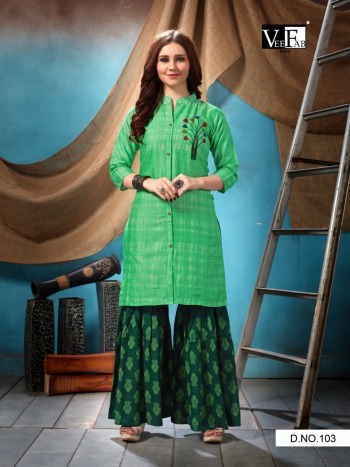 VF India Style in Kurtis with palazzo wholesale price