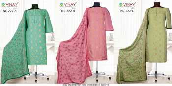 Vinay fashion NC 139-251 Satin Vinay Suits wholesaler