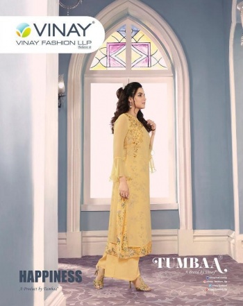 Vinay Fashion Tumbaa Hapiness Georgette kurtis with palazzo