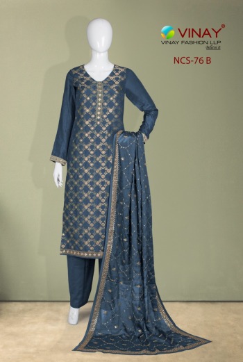 Vinay NCS 76 Dola Jacquard Salwar Kameez wholesaler