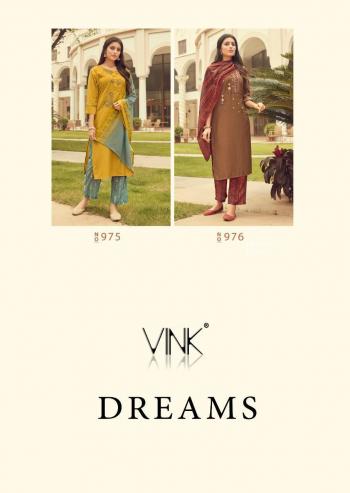 Vink Dreams kurtis with Palazzo and Dupatta catalog