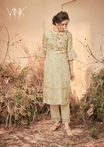 Vink platinum Organza kurtis with pant buy wholesaler