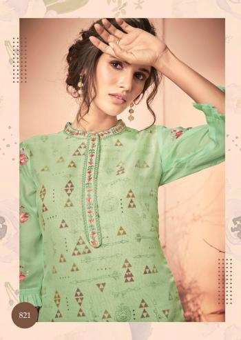 Vink platinum Organza kurtis with pant buy wholesaler