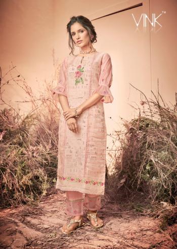 Vink platinum Organza kurtis with pant buy wholesaler