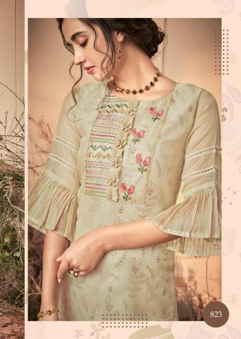 Vink platinum Organza kurtis with pant buy wholesaler