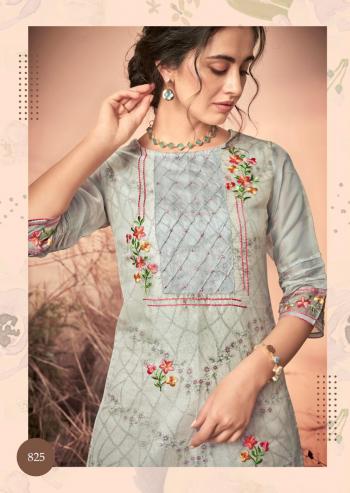 Vink platinum Organza kurtis with pant buy wholesaler