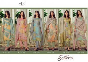 Vink Santorini Cotton Satin kurtis with Pant and Dupatta catalog