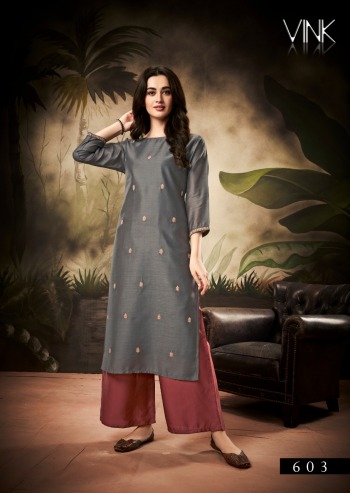 Vink Shlok hand work Silk kurtis wholesale Price