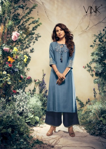 Vink Vintage Nx Kurtis with palazzo wholesaler