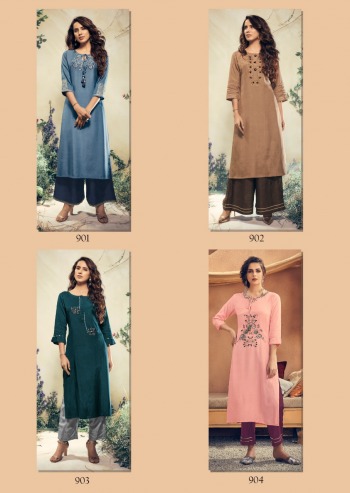 Vink Vintage Nx Kurtis with palazzo wholesaler