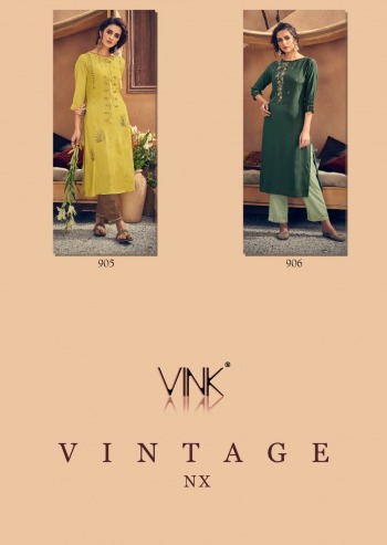 Vink Vintage Nx Kurtis with palazzo wholesaler