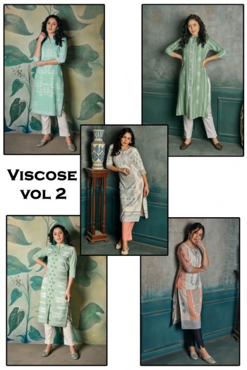 Viscose vol 2 Kurtis with Pant wholesale price