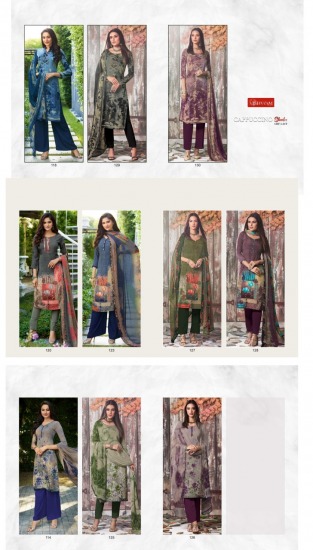 Vishvam Cappuccino Shades Crape Print Salwar suits