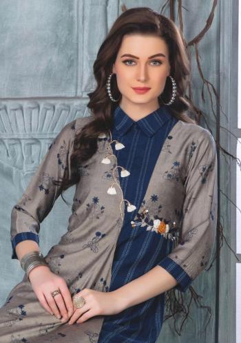 Wanna Majestic Rayon kurtis with pant catalog