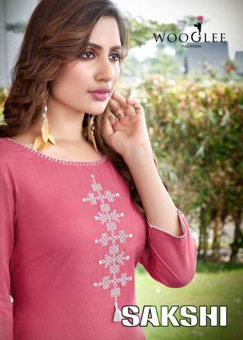 Wooglee Sakshi Rayon Casual wear kurtis wholesaler