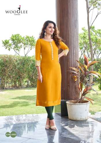 Wooglee Sakshi Rayon Casual wear kurtis wholesaler