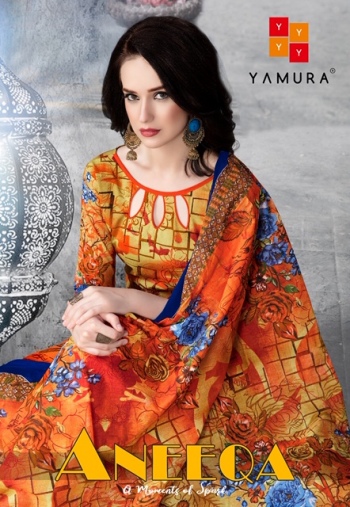 Yamura Aneeqa Karachi Cotton Dress material catalog