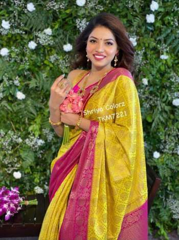 Yello-Soft-Lichi-Silk-Saree-wholesaler-2