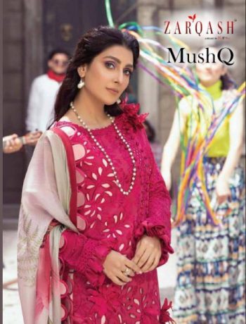 Zarqash Mushq Lawn Cotton Pakistani Suits wholesaler