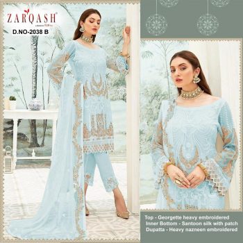 Zarqash Noor Georgette Pakistani Suits wholesaler