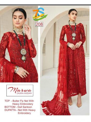 Zaura Hassan Butter fly net work pakistani Suits Wholesaler