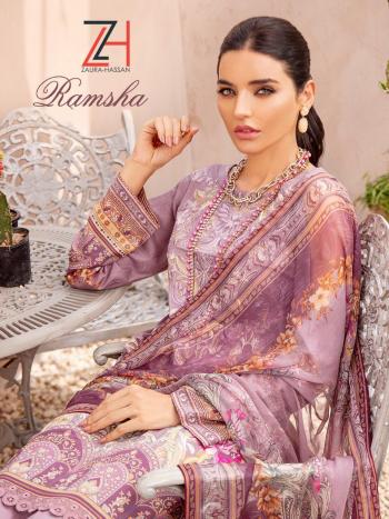 Zaura Hassan Ramsha Jam Cotton Pakistani Suits