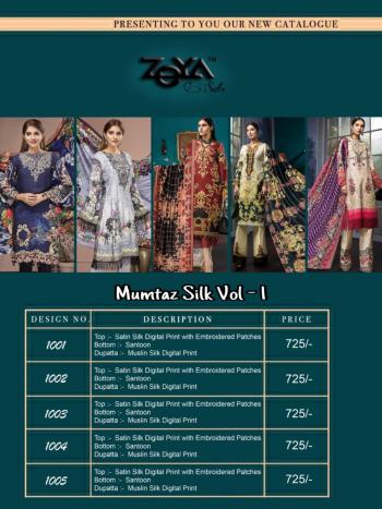 Zeya Suits Mumtaz satin Silk pakistani Suits Wholesaler