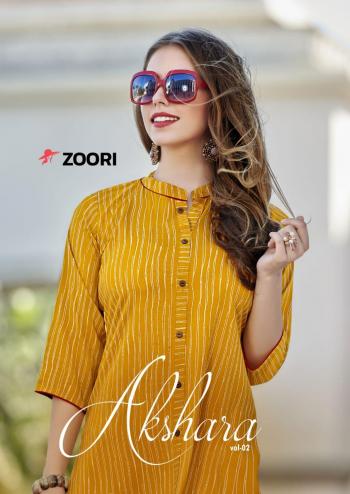 Zoori Akshara vol 2 Rayon casual wear kurtis