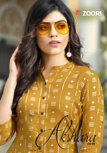 Zoori Akshara vol 6 Rayon Kurtis catalog wholesaler