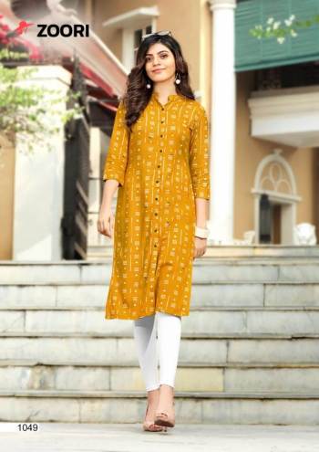 Zoori Akshara vol 6 Rayon Kurtis catalog wholesaler