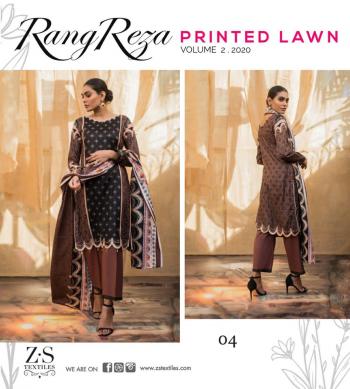 ZS textile rangreza Lawn vol 2 Pakistani Suits Wholesaler