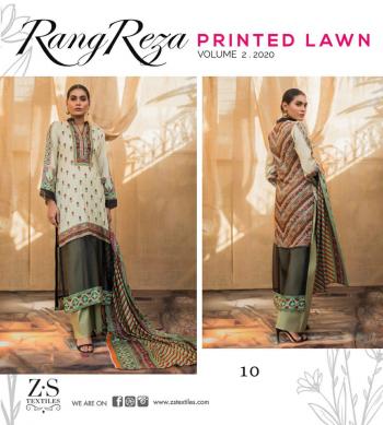 ZS textile rangreza Lawn vol 2 Pakistani Suits Wholesaler