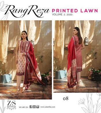 ZS textile rangreza Lawn vol 2 Pakistani Suits Wholesaler