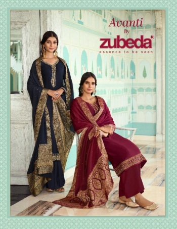 Zubeda Avanti Chinon embroidered Salwar kameez