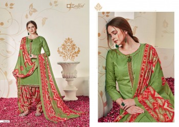 Zulfat Husna E Patiala Jam Cotton Salwar Kameez wholesaler