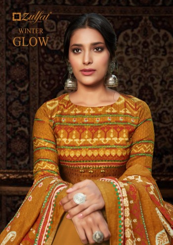 Zulfat Winter Glow Pashmina Winter Salwar Kameez wholesaler